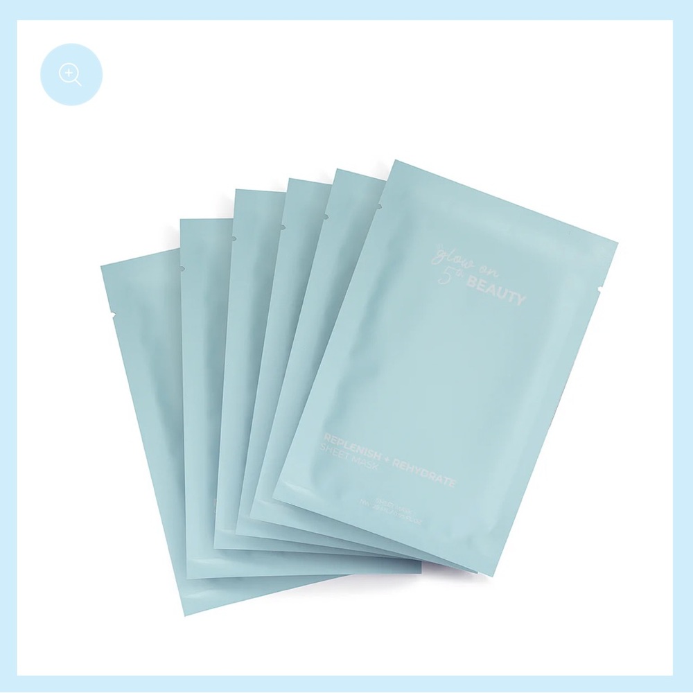 NIB✨ Glow on 5th REPLENISH + REHYDRATE Sheet Mask Set